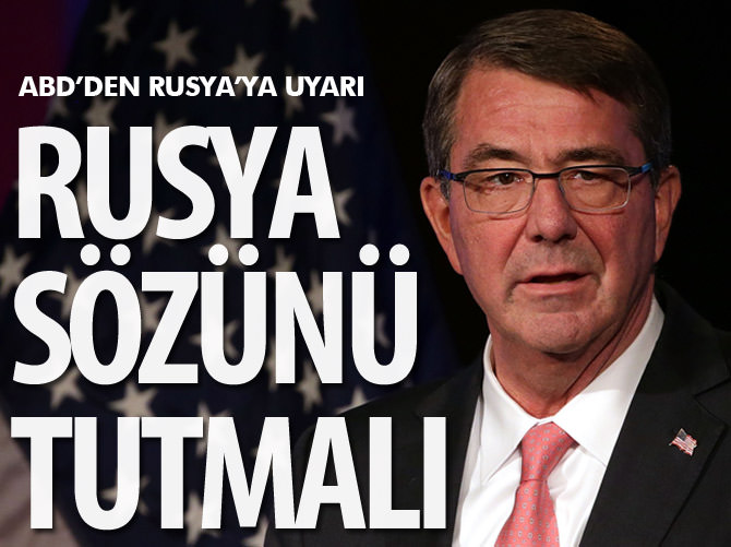 "Rusya sözünü tutmadı"