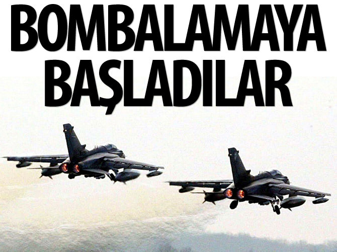 İngiltere, Suriye'yi bombalamaya başladı