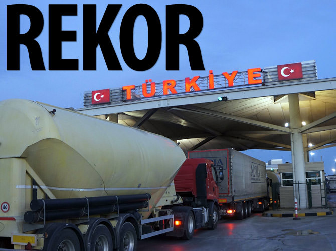 Kapıkule'de "tır geçiş rekoru" kırıldı