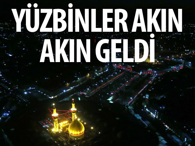 Yüzbinler Kerbela'ya akın etti