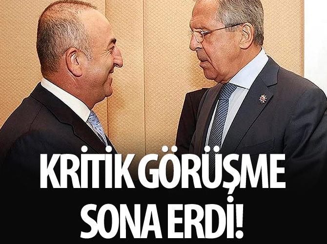 Sergey Lavrov ve Mevlüt Çavuşoğlu görüşmesi sona erdi
