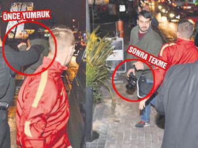 Podolski gazetecilere saldırdı!