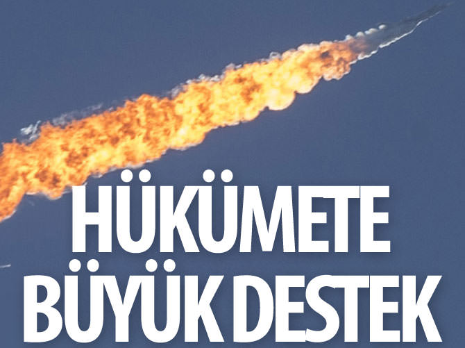 Hükümete yüzde 65'lik büyük destek