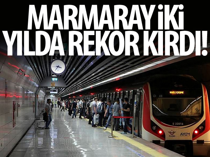 Marmaray İstanbul nüfusunun 7 katı yolcu taşıdı