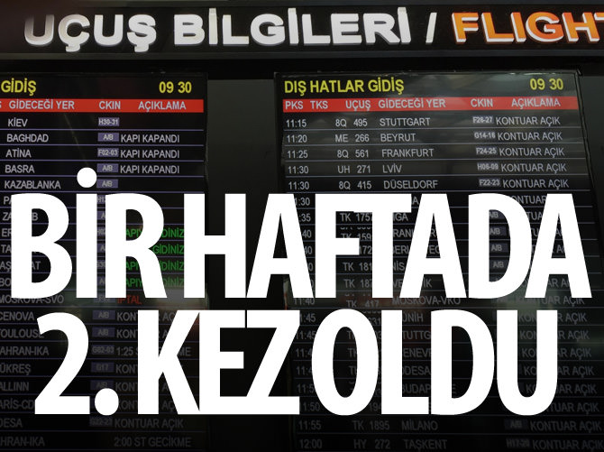 Rus Aeroflot'tan bir haftada ikinci iptal