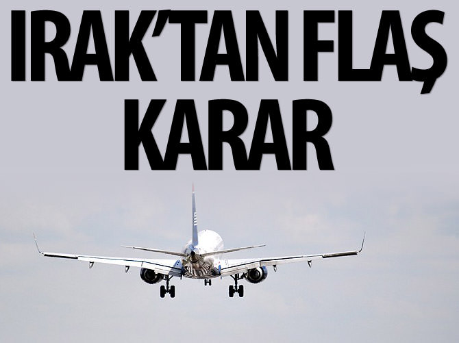 Kuzey Irak hava sahası sivil uçuşlara kapatıldı