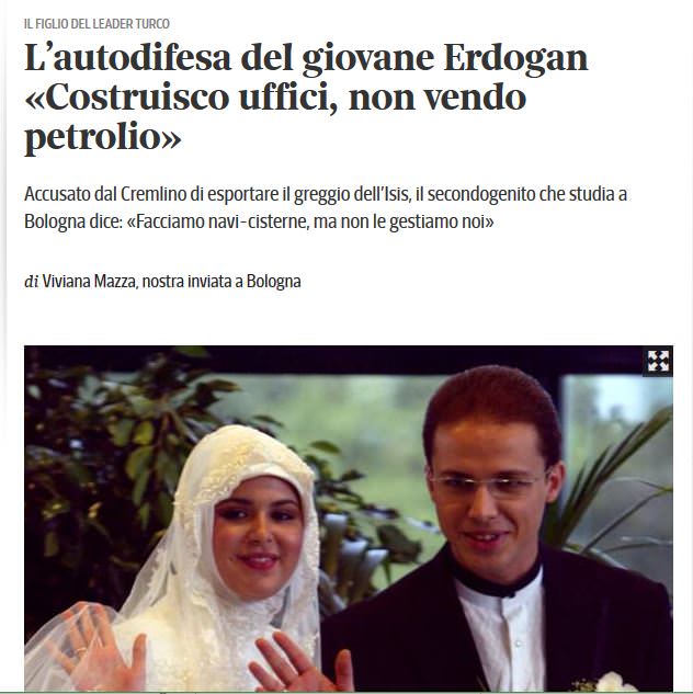 Bilal Erdoğan Corriere della Sera'ya konuştu - 1