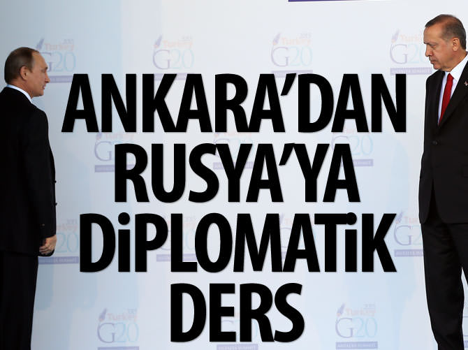 Ankara, Rusya'nın diplomatik itibar seviyesini düşürdü