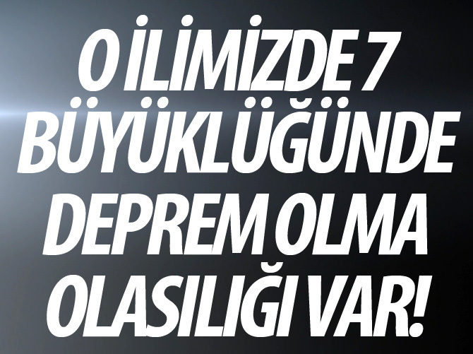 'Elazığ’da 6.5-7.0 büyüklüğünde deprem olasılığı var'