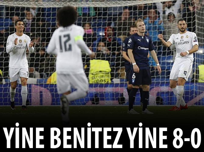 Rafael Benitez'den bir kez daha 8-0