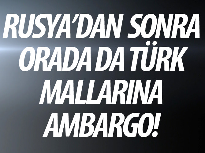 Bağdat'ta Türk mallarına ambargo konuldu!