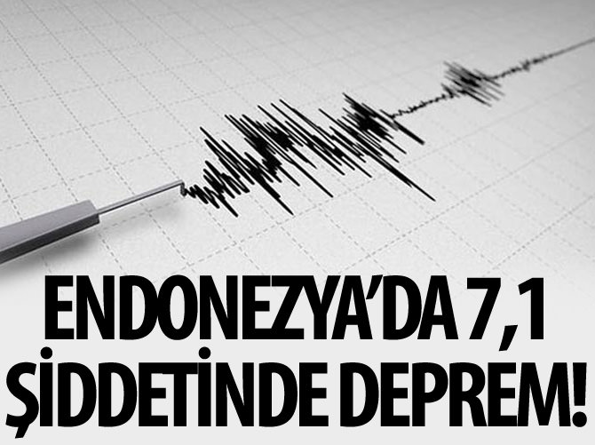 Endonezya'da 7,1 şiddetinde deprem!