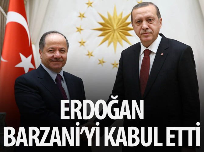 Erdoğan, Barzani'yi kabul etti