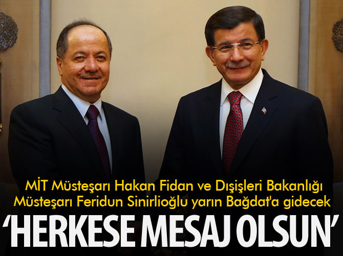 Başbakan Davutoğlu, Barzani ile bir araya geldi
