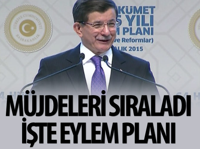 Davutoğlu eylem planını açıkladı