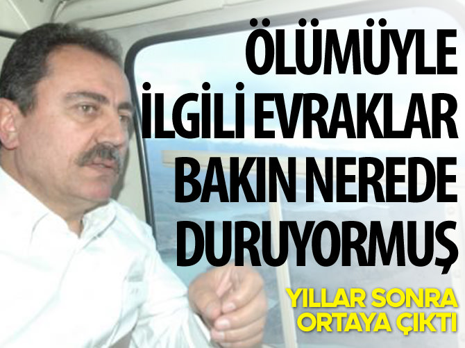 69 Muhsin Yazıcıoğlu evrağı Dink dosyasında