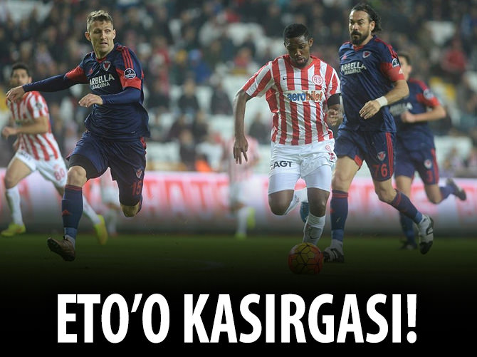 Eto'o atıyor, Antalyaspor kazanıyor