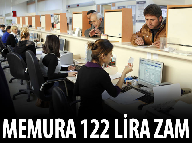 Memura en az 122 lira zam
