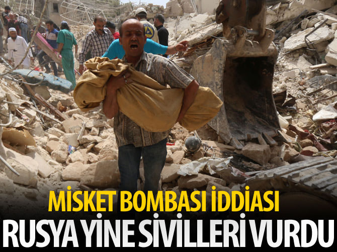 Rus savaş uçakları Halep'te sivilleri vurdu