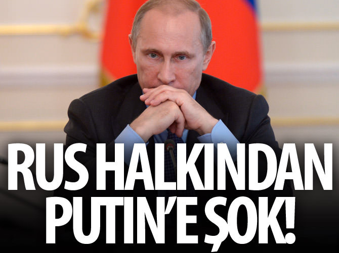 Rus halkından Putin'e şok