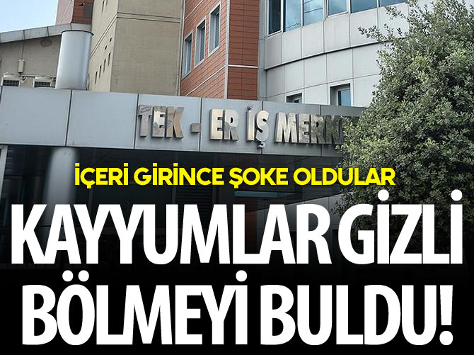 Kayyumlar gizli bölmeyi açınca şoke oldu