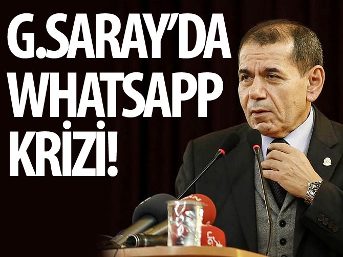 Galatasaray'da WhatsApp krizi!