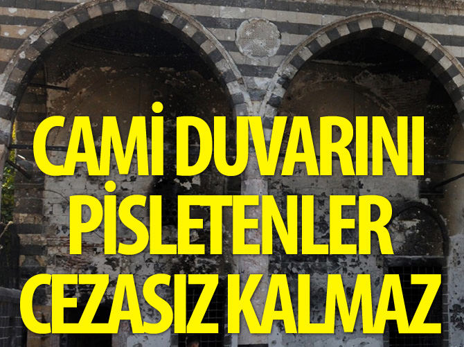 Cami duvarını pisletenler cezasız kalmaz