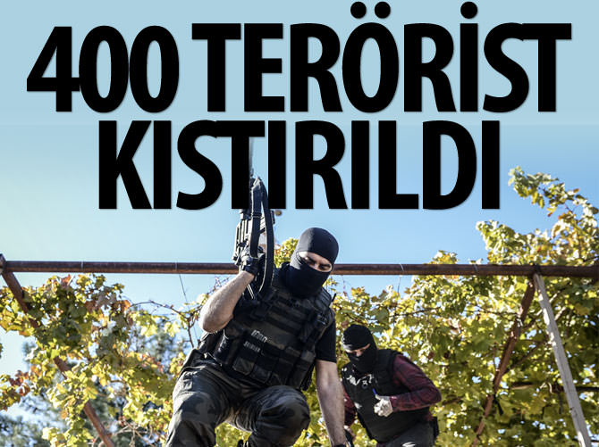 400 terörist kıstırıldı