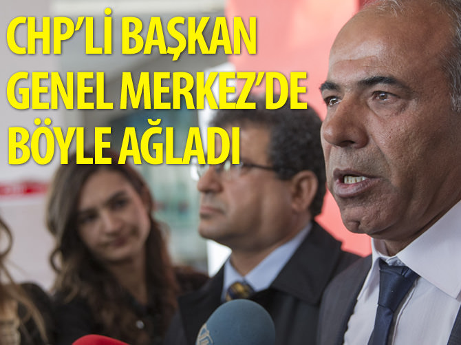 CHP'de terör zirvesine katılan başkan gözyaşlarını tutamadı