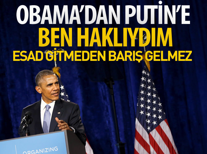 Obama: Esad gitmeden barış gelmez