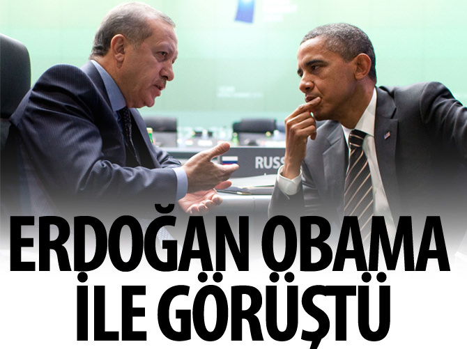 Erdoğan, Obama ile görüştü