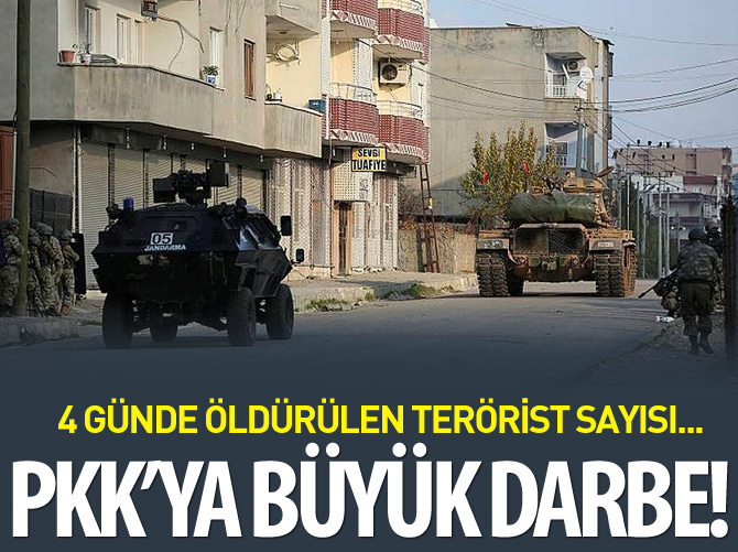 Cizre ve Silopi'de öldürülen terörist sayısı 75 oldu