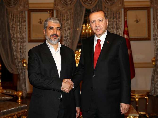 Erdoğan, Halid Meşal'i kabul etti