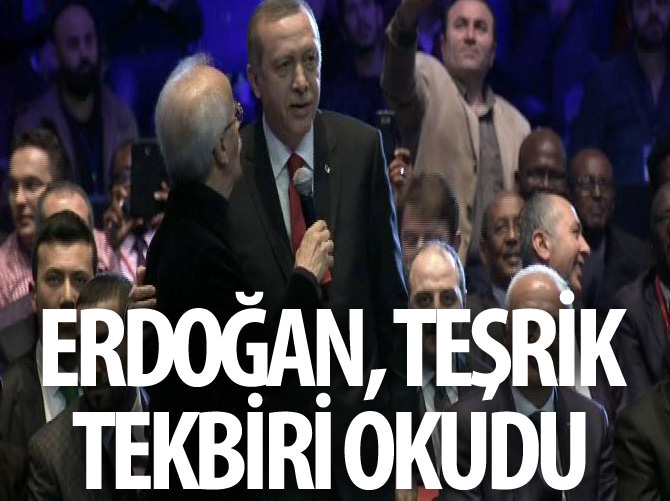 Erdoğan, teşrik tekbiri okudu