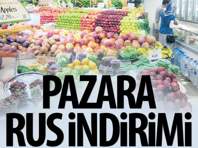 Pazara Rus indirimi