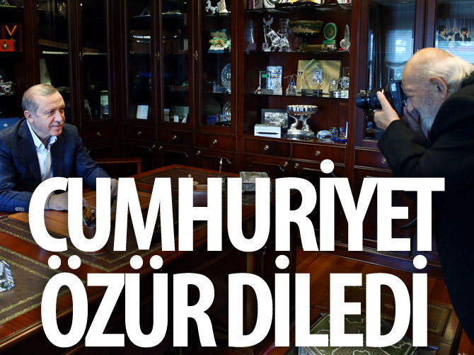 Cumhuriyet, Ara Güler'den özür diledi