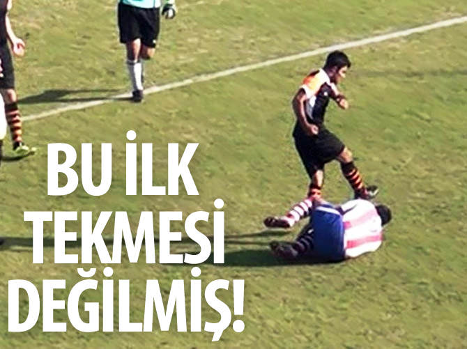Bu tekme o futbolcunun ilk tekmesi değilmiş!