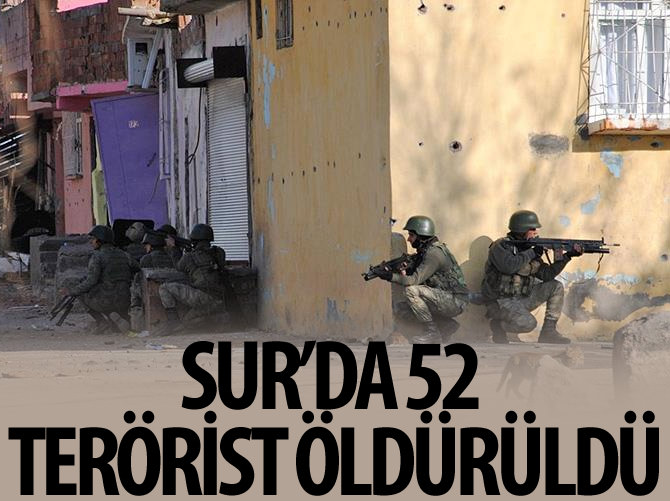 Sur'da 25 günde 52 terörist etkisiz hale getirildi