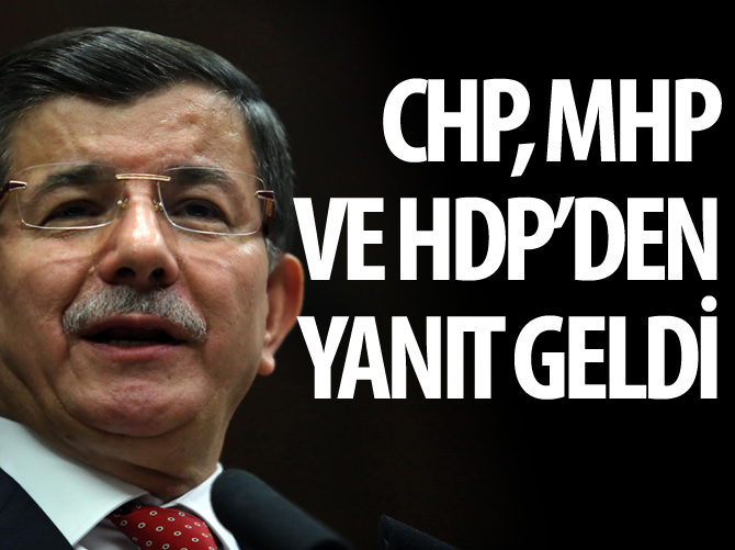 Davutoğlu'nun randevu talebine muhalefetten cevap