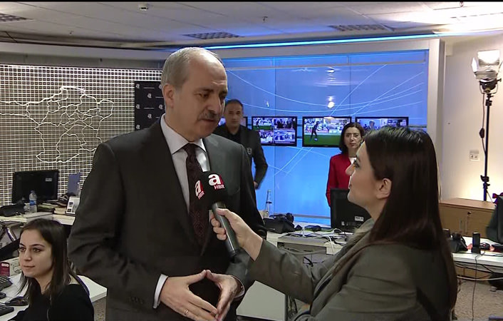 Kurtulmuş’tan A Haber’e destek ziyareti - 1