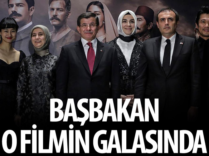 Davutoğlu "Ertuğrul 1890" filminin galasına katıldı
