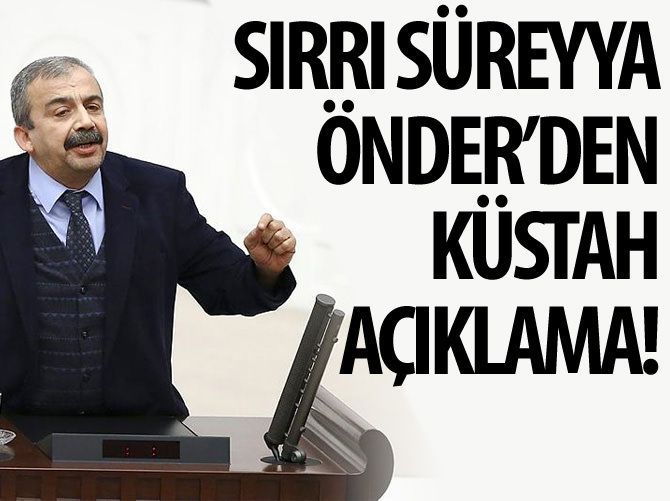 Sırrı Süreyya Önder'den küstah yorum