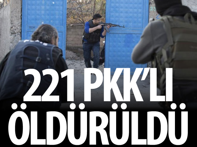 TSK: 4 ilde 221 PKK'lı öldürüldü