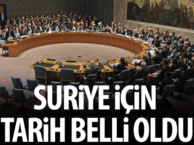 Suriye müzakereleri için tarih belli oldu