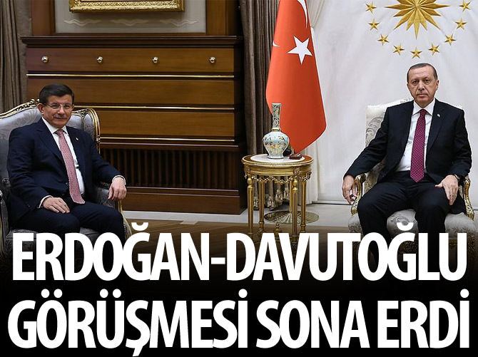 Cumhurbaşkanı Erdoğan, Başbakan Davutoğlu'nu kabul etti