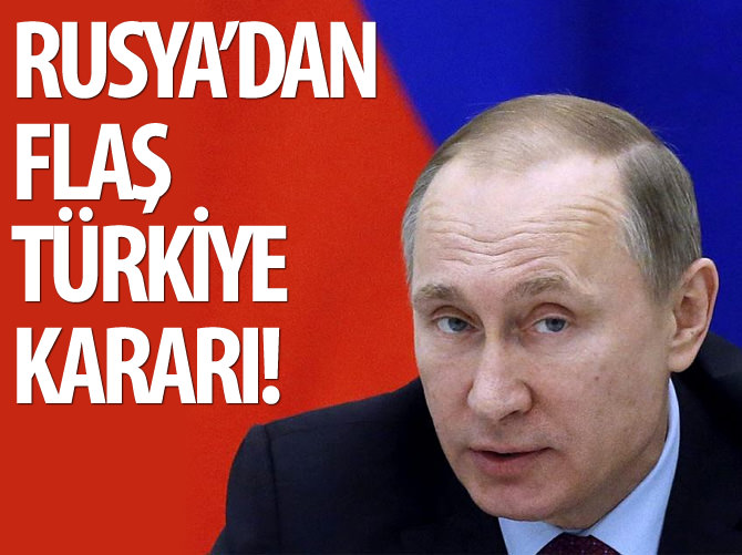 Putin, Türkiye'ye yönelik yaptırım kararını imzaladı