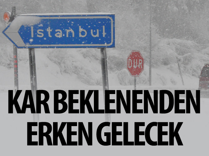 Kar Salı akşamı geliyor