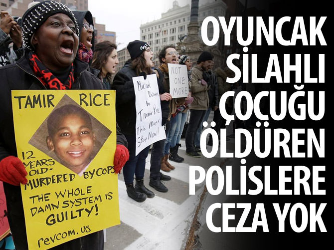 Oyuncak silahlı çocuğu öldüren polislere ceza yok