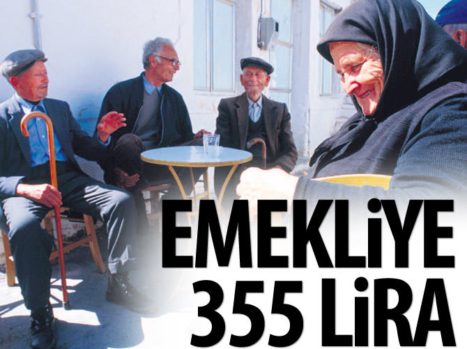 Emekliye 355 lira