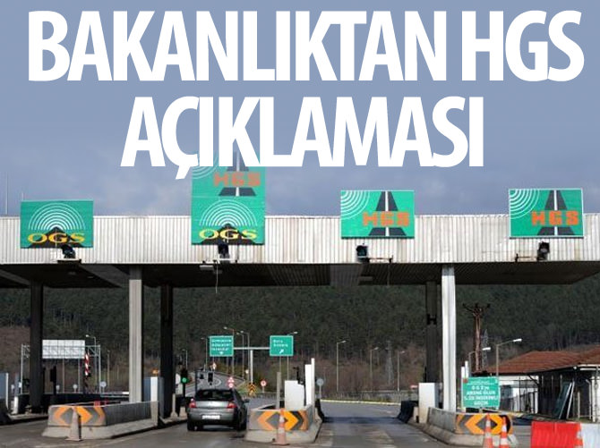 Bakanlıktan 'HGS' açıklaması